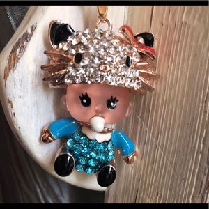 Betsey Johnson Baby W’Crystal Kitty Bow Hat